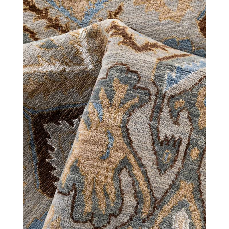 Overdyed One-of-a-Kind 8'1" x 8'4" Hand Knotted Area Rug