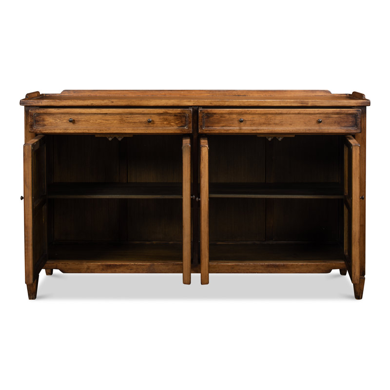 Madigan 64'' W Solid Wood Sideboard, Antique Black