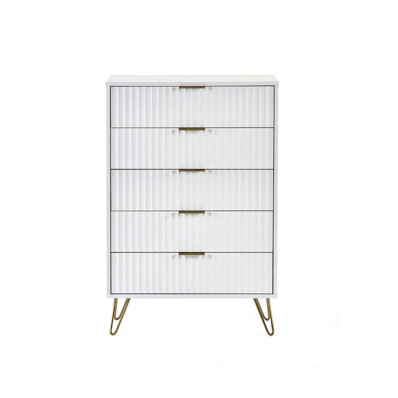 Brayman 80cm W 5 - Drawer Chest of Drawers