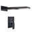 FontanaShowers Fiego Matte Black 2 Way Function Shower Set Wall Mount Brass Dual Control with Rainfall and Waterfall Shower Head