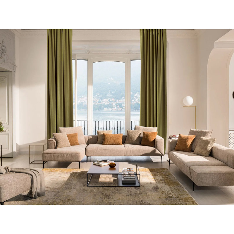 Extra Long & Extra Wide Decorative Curtain Single Panel, Olive Green, 140cm Width x 265cm Drop