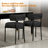 Sherpa Upholstered Metal Dining Chairs-1389094373-1355078508