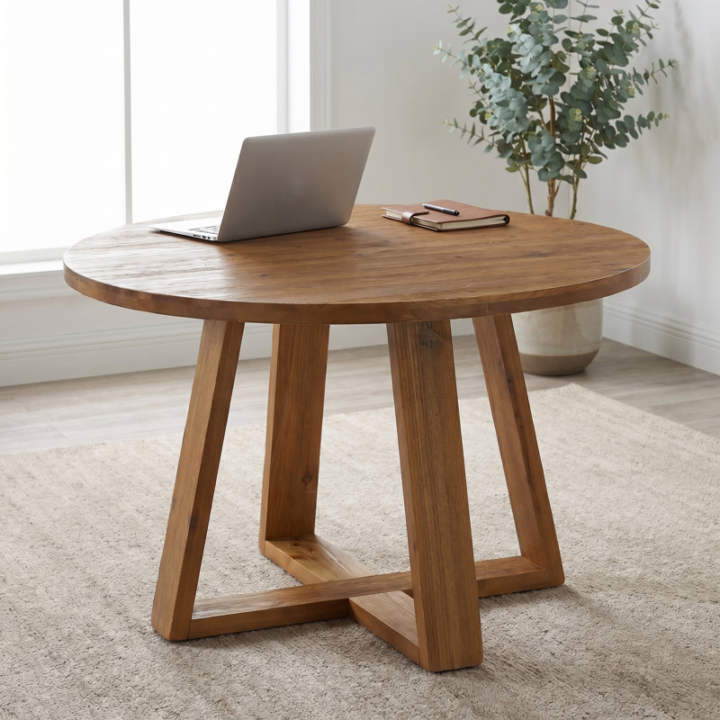 Table de conférence 47,2 "en bois massif pour 4 personnes