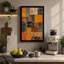 Weathered Tile Grid Industrial - Wrapped Canvas-305771301-305771309