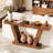Console Sofa Table, 2-Tier Farmhouse Narrow Behind Couch Sofa, Extra-Long Accent Entryway Table-1824700393