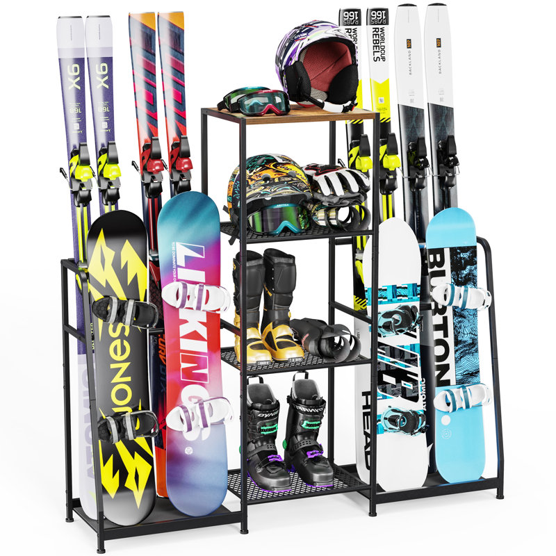 Support à ski pour le garage, porte-skis d'intérieur