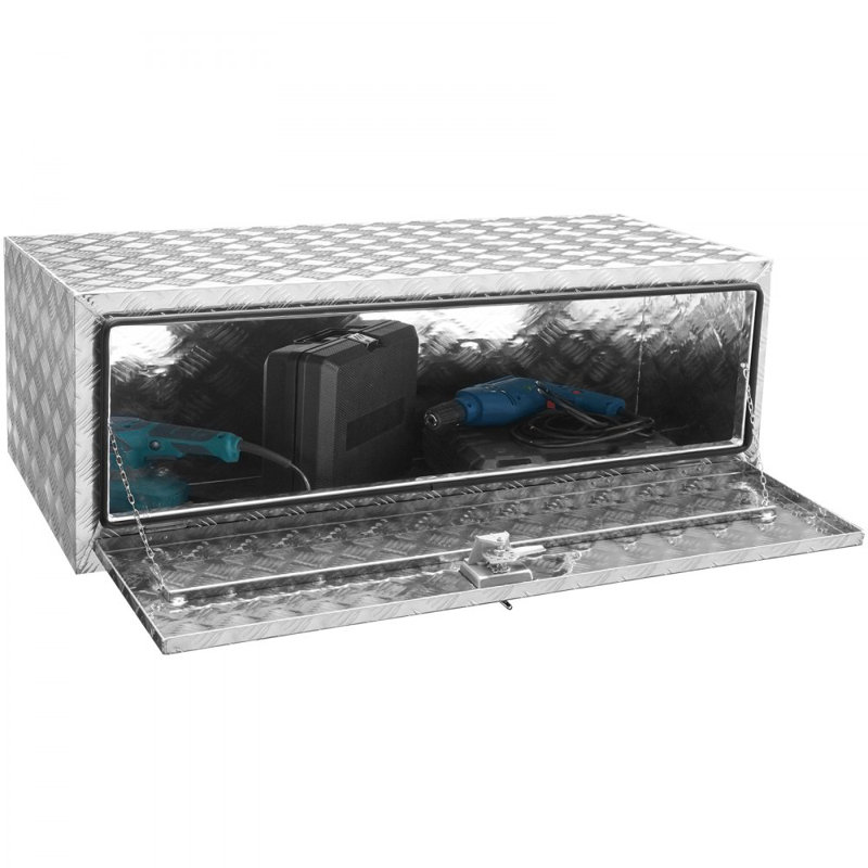 Boîte de rangement pour dessous de caisse VEVOR, 48 po x 24 po x 24 po, Argent
