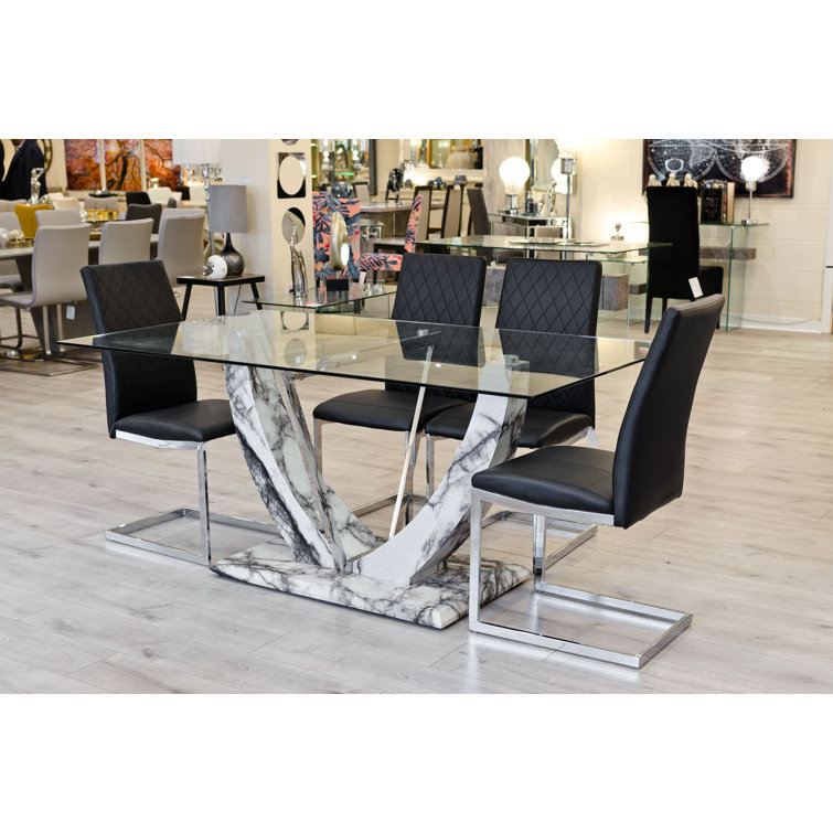 Eunice 4 - Person Dining Set