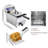 Electric Deep Countertop Fryer Stainless Steel with Timer and Drain