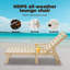 Tashenna Wood Outdoor Lounge Chair