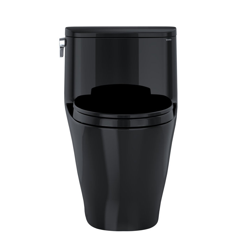 Toilette allongée une pièce à hauteur universelle 1,28 GPF avec siège SS124 SoftClose TOTO® Nexus®, WASHLET + prêt, ébène