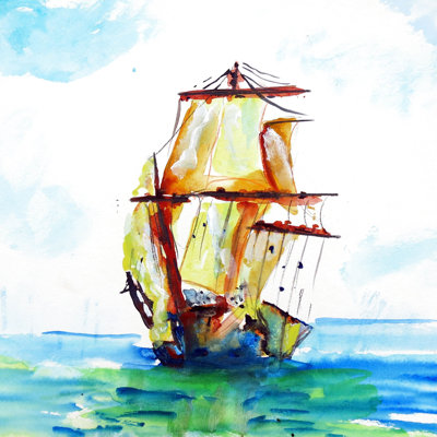 Sous-verre bateau