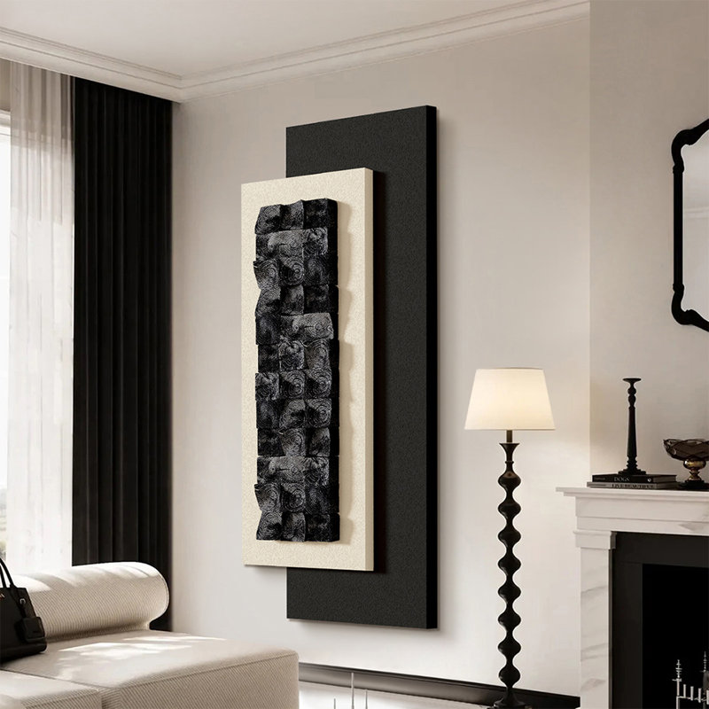 Art mural Mid-Century moderne en toile pour salon