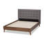 Lit plateforme tapissier très grand Herger au look moderne, gris, H 43,7 po x l 80,51 po x L 85,83 po-906804047-823804034