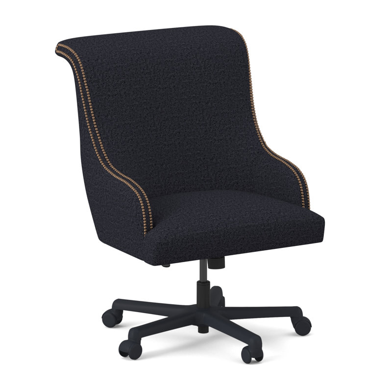 Madison Executive Chair, Weathered Brass Small, Venice Navy
