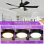 Ventilateur de plafond moderne Karlena de 52 po avec lumière et télécommande (ensemble de 2)-133011335