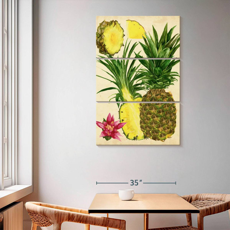 Yarlin Tropical Pineapple Study I, 65" H x 42" W