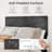 Bed Frame with High Headboard & Wooden Slats No Box Spring Needed-413050966