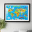 Carte du monde - impression encadrée-366616756-366616753