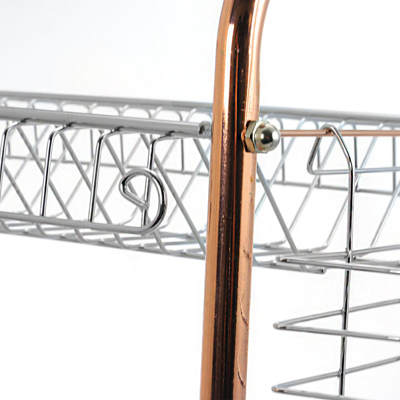 Égouttoir à vaisselle en acier inoxydable à 2 niveaux, 11" H x 22" lx 10" p