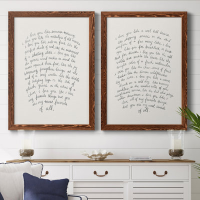 " Letter To A Lover I " 2 - Pieces