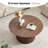 31.5'' Round Fluted Pedestal Coffee Table-214191643-201422561