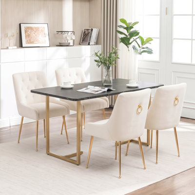 Mayreli Tufted Velvet Upholstered Side Chair