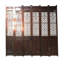 Antique Chinese 6 Panel Lattice Wood Screen Doors