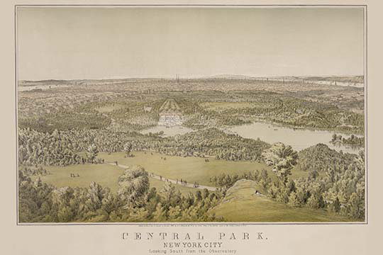 Central park-reproduction d’art, H 44 po x l 66 po