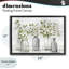 Cadre flottant de feuilles de verdure dans des vases, design par Nan-148516256-148516257