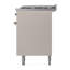 Cuisinière à double combustible de 60 po avec 9 brûleurs scellés et plaque chauffante (porte pleine) Nostalgie II de la série ILVE-511378222-511378219