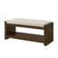 Banc d'appoint avec étagère à chaussures inférieure et banc de siège rembourré-671112480-676360929