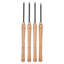 Wood Lathe Turning Tool Set, 4PCS, Lathe Roughing Finishing and Detailing Hollow Tool with Wooden Handle, Diamond Round Square Carbide Inserts, Wooden Box, for Beginners Hobbyists Professionals