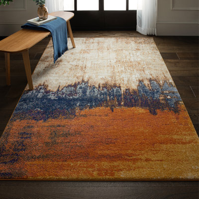Tallapoosa Distress Orange Rug