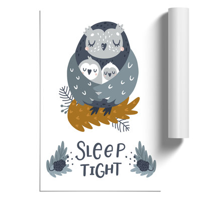 Sleep Tight Owl - Frameless Print