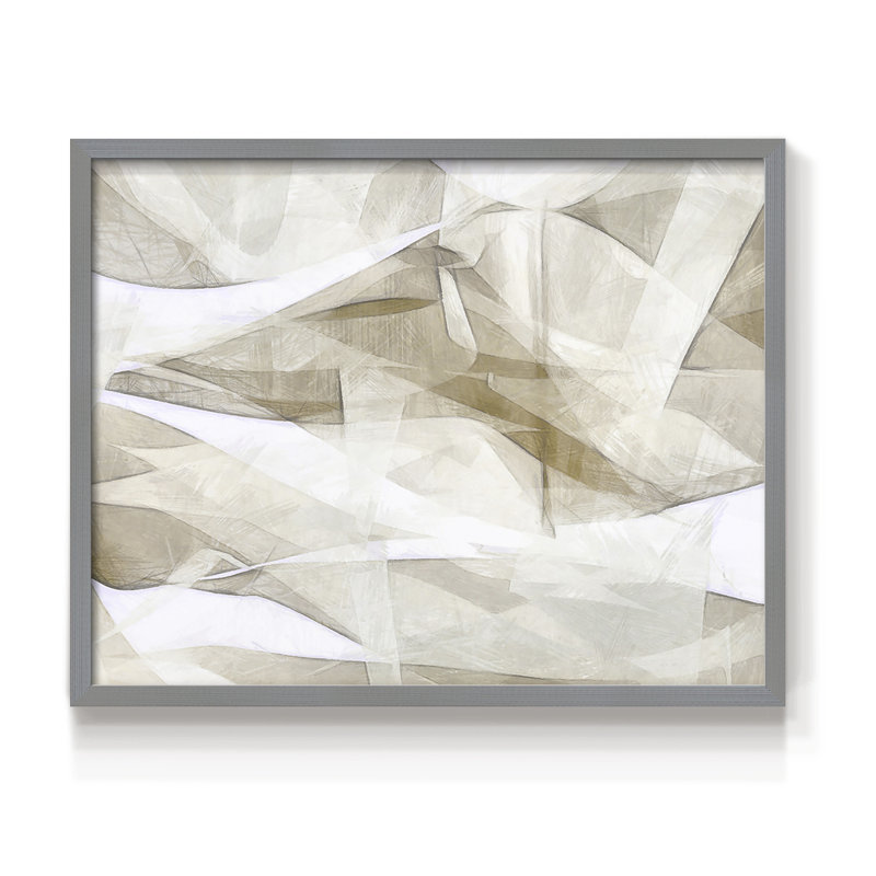 Mindfulness IV - Reproduction encadrée - Restickable, Gris, H 11 po x l 14 po