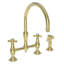 Fairfield Kitchen Bridge Faucet with Side Spray-1260315199
