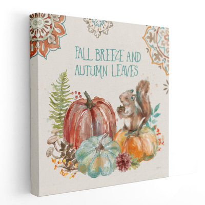 «Autumn Friends IV», reproduction d'art sur toile