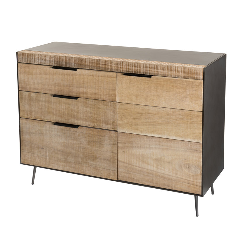 Ayala Solid Wood 106cm W 3 - Drawer Chest of Drawers
