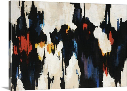 'risque Par Sydney Edmunds Peinture Impression, 16" H x 24" L x 1,5" D, Toile
