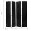 180Cm W x 160Cm H 4 - Panel Solid Wood Room Divider-545938762