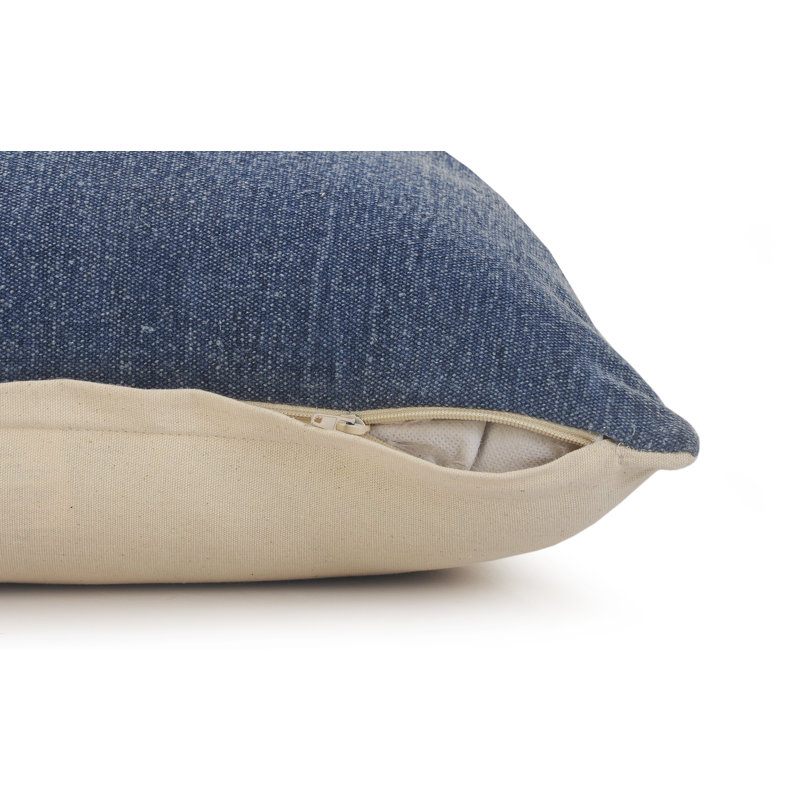 Coussin décoratif à rayures 100% coton Coastal, Housse de coussin seulement - sans coussin