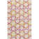 Tapis géométrique beige / brun / rose / vert crocheté à la main Miranda