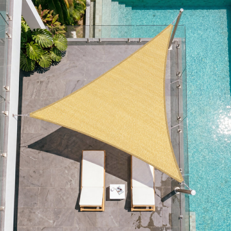 Voile d'ombrage avec corde Royal Shade, Beige, 24 pi x 24 pi x 24 pi