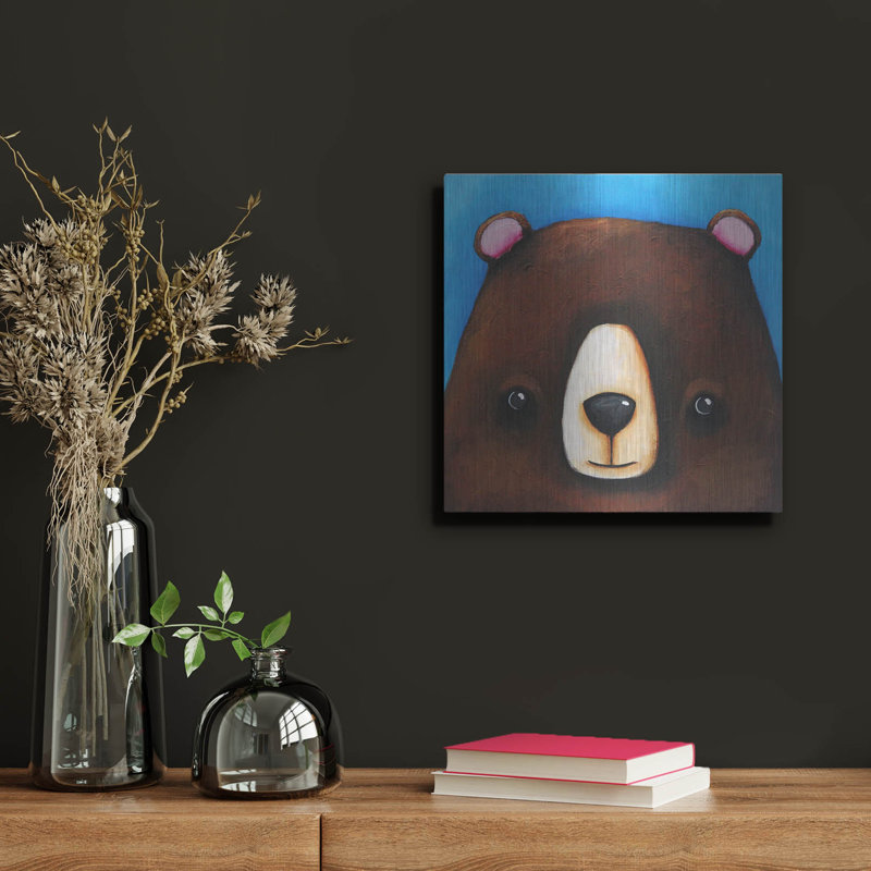 «The Black Bear» par Lucia Stewart, H 12 po x l 12 po