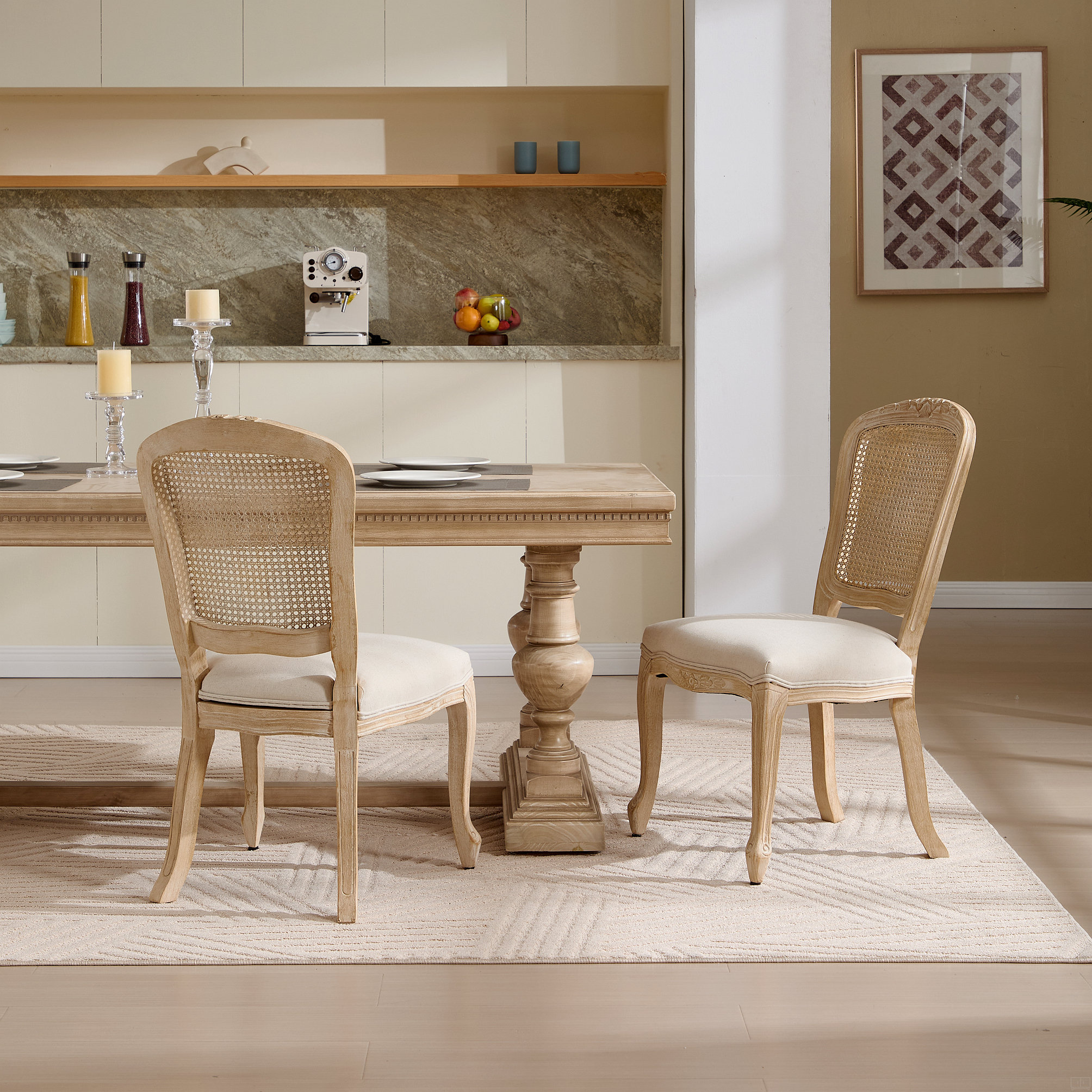 One Allium Way® Dining Chairs Set Of 2, Upholstered Chairs | Wayfair