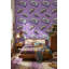 Papier peint mauve à motif géométrique rétro-1902838951