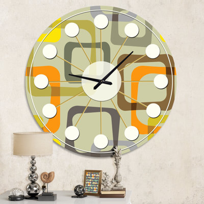 Horloge murale rétro Mid-Century
