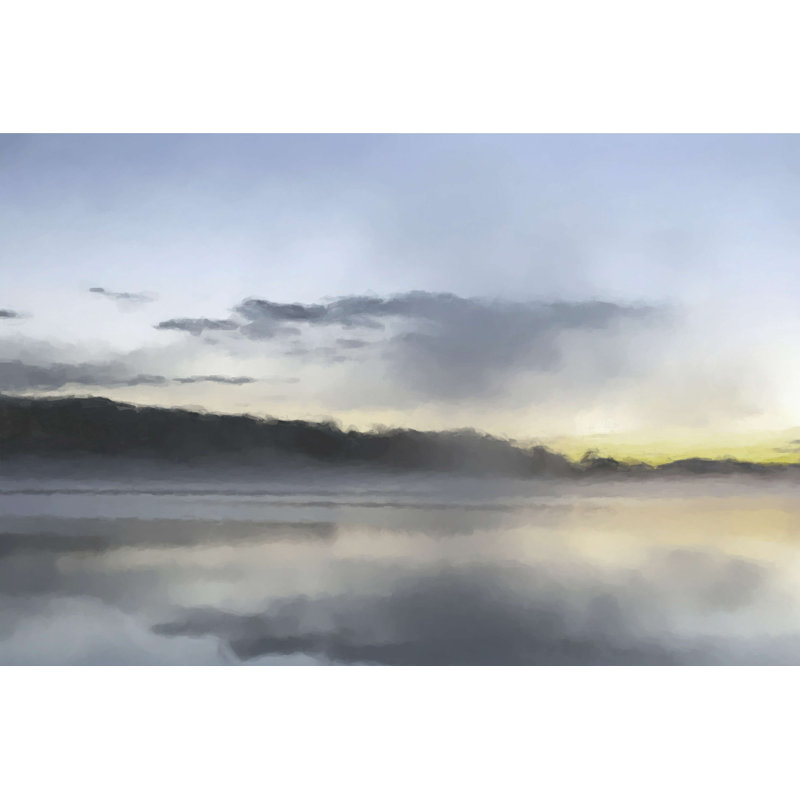 «Sunrise Lake» par Kim Curationa - impression sur toile tendue, L 18 po x H 12 po
