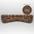 136" Triple Power Leather Zero Gravity Reclining Sectional Sofa with Adjustable Lumbar Support Built-In USB Port and Console-2077384-2077239